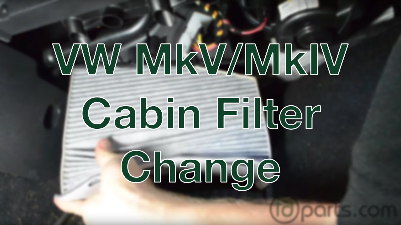 MkV/MkVI Cabin Filter Change