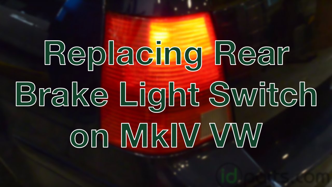 Replacing Rear Brake Light Switch on a VW